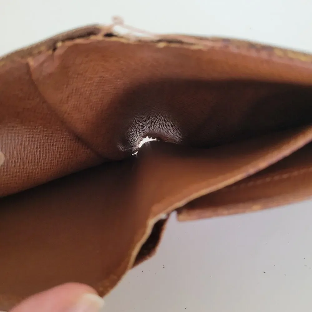 Vintage Louis Vuitton Men's LV‎ Brown Bi-Fold Leather Wallet Monogram Classic